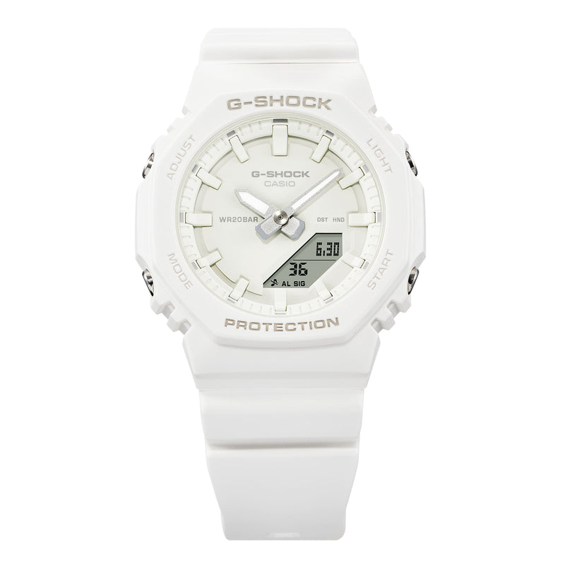 G-Shock All White CasiOak Ladies Watch GMAP2100-7A