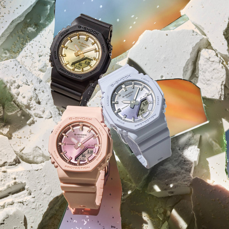 G-Shock 模拟数字白色树脂表带手表 GMAP2100SG-2A