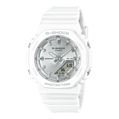 G-Shock 模拟数字白色树脂表带手表 GMA-P2100VA-7A