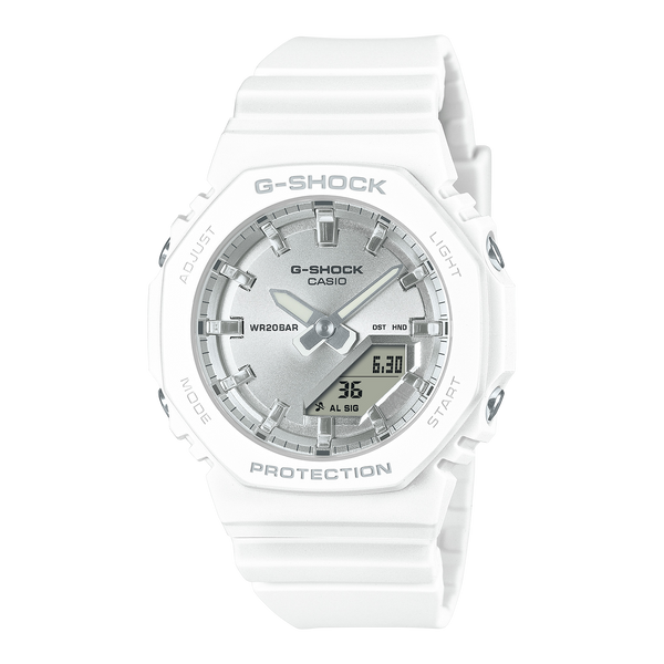 G-Shock 模拟数字白色树脂表带手表 GMA-P2100VA-7A