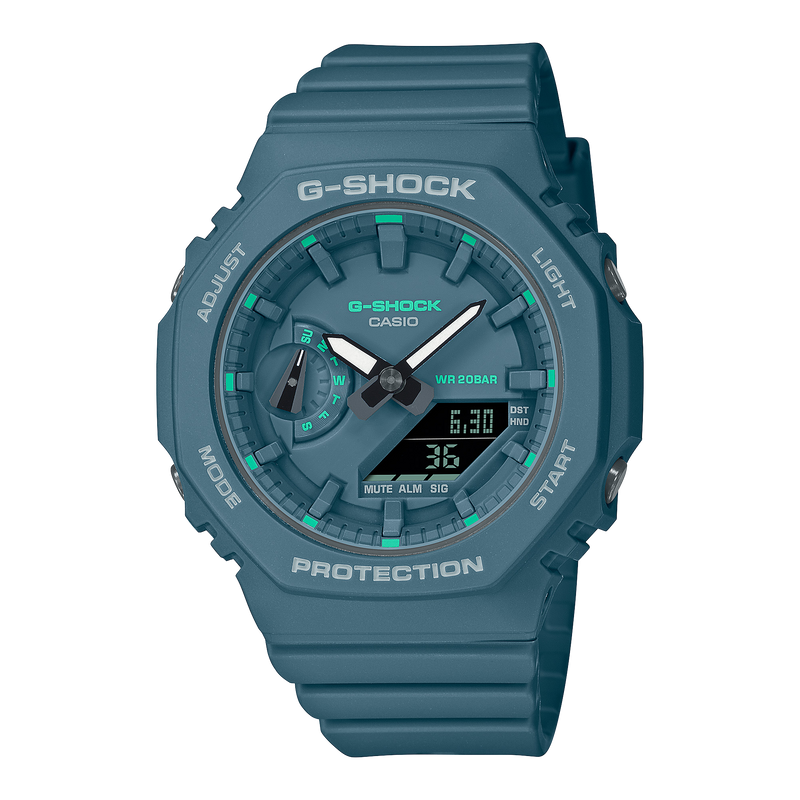 G-Shock 模拟数字树脂表带手表 GMAS2100GA-3A