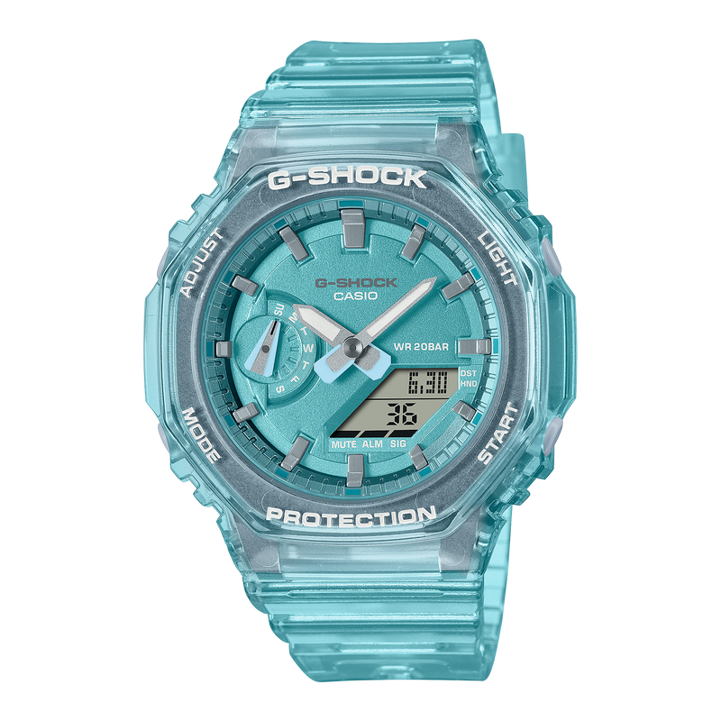 G-Shock 模拟数字树脂表带手表 GMAS2100SK-2A