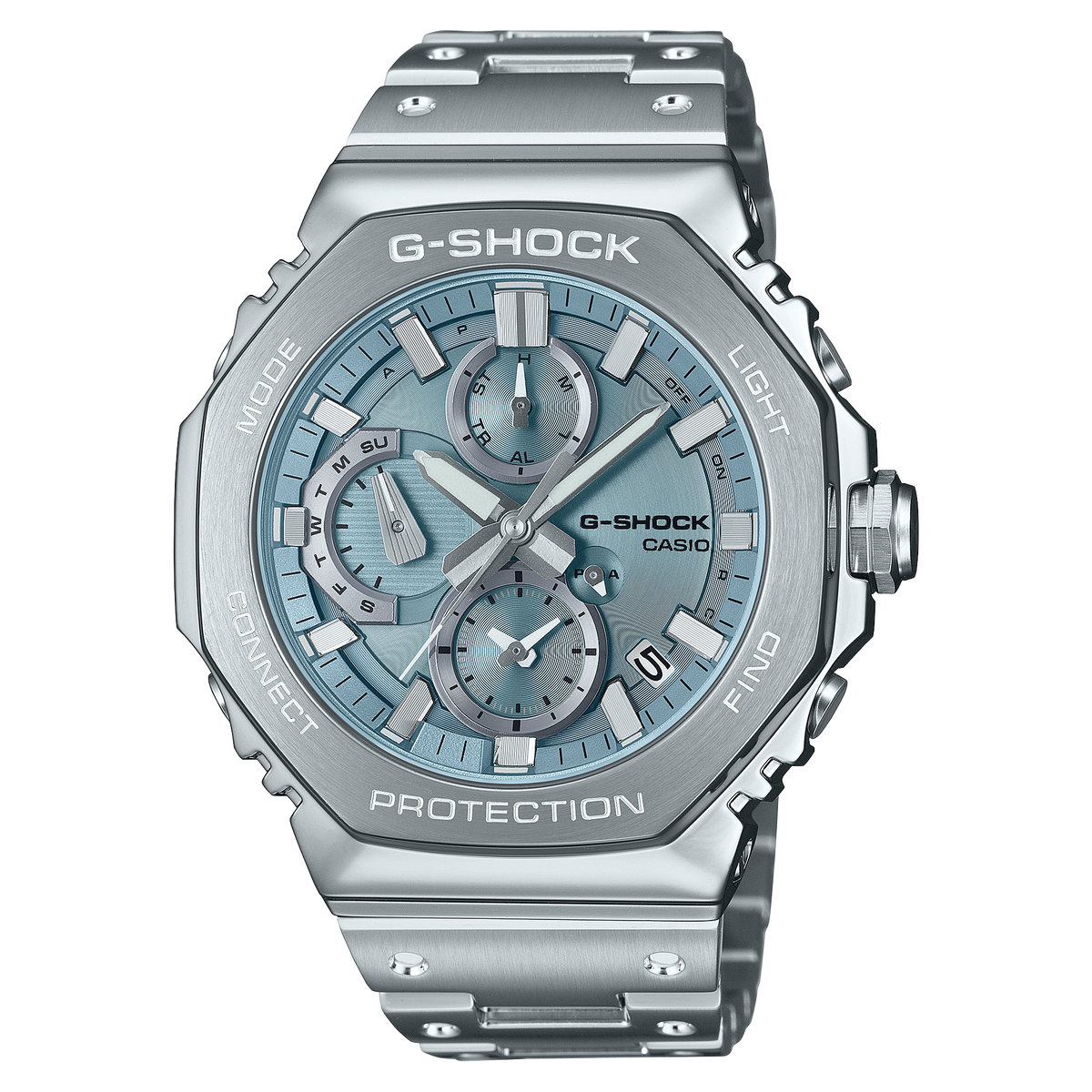 G-Shock Full Metal Blue Dial Stainless Steel Watch GMCB2100AD-2A