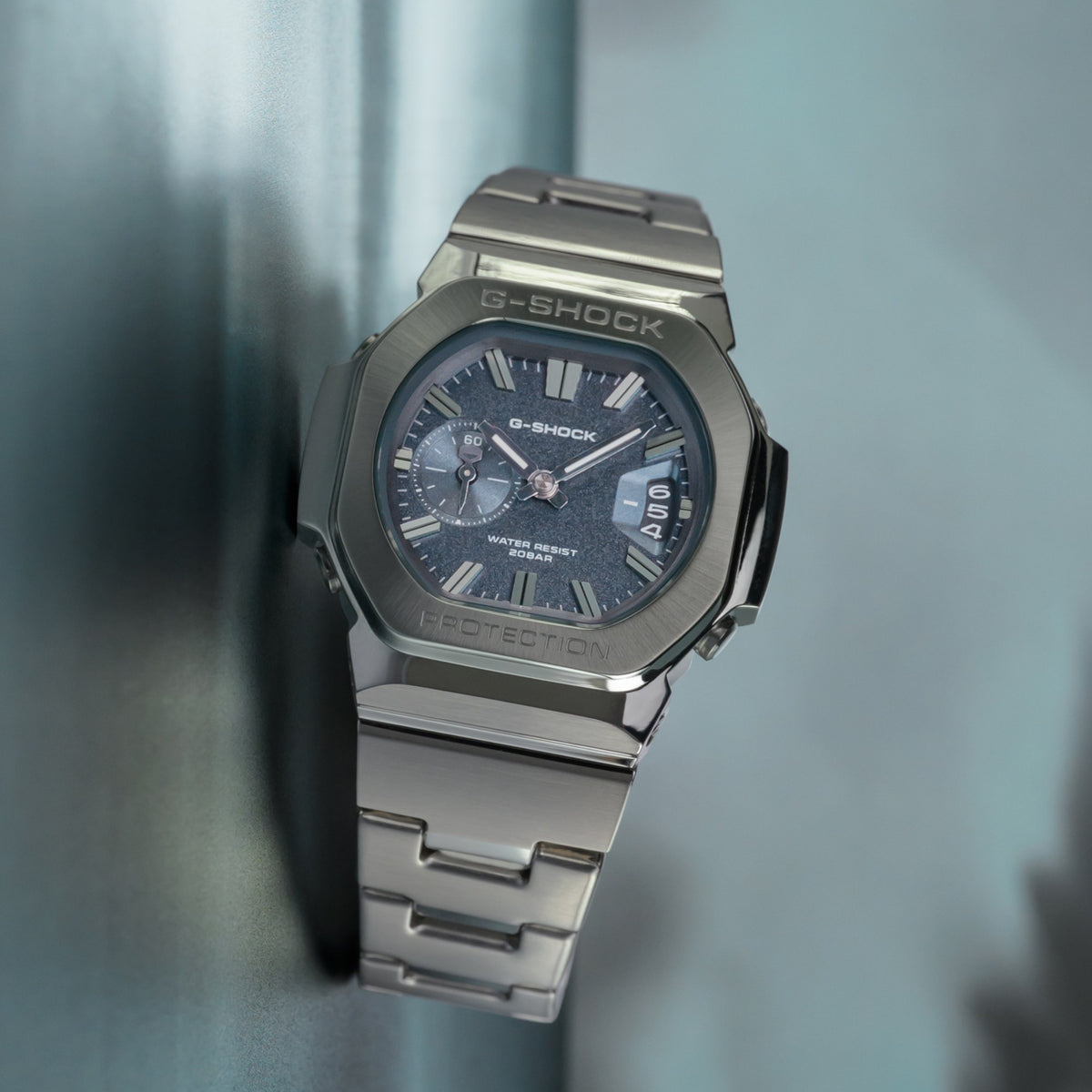 G-Shock 2500 Series Blue Grey GMC2500D-1A2 analogue watch, campaign image