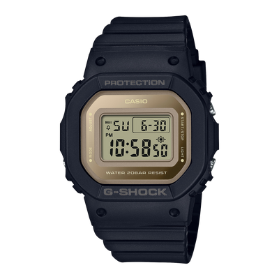 G-Shock 数字棕色表盘黑色树脂表带手表 GMD-S5600-1D