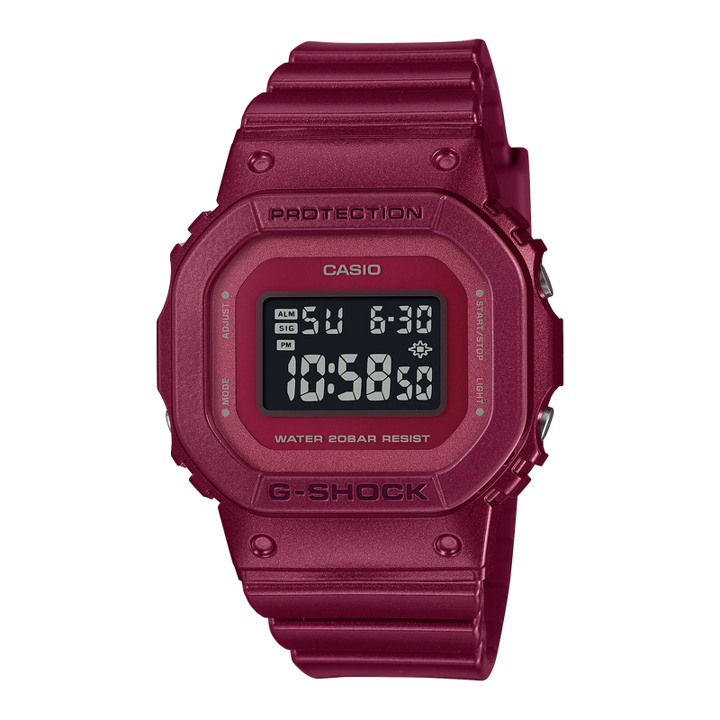 G-Shock 中号数字米色树脂表带手表 GMDS5600RB-4D