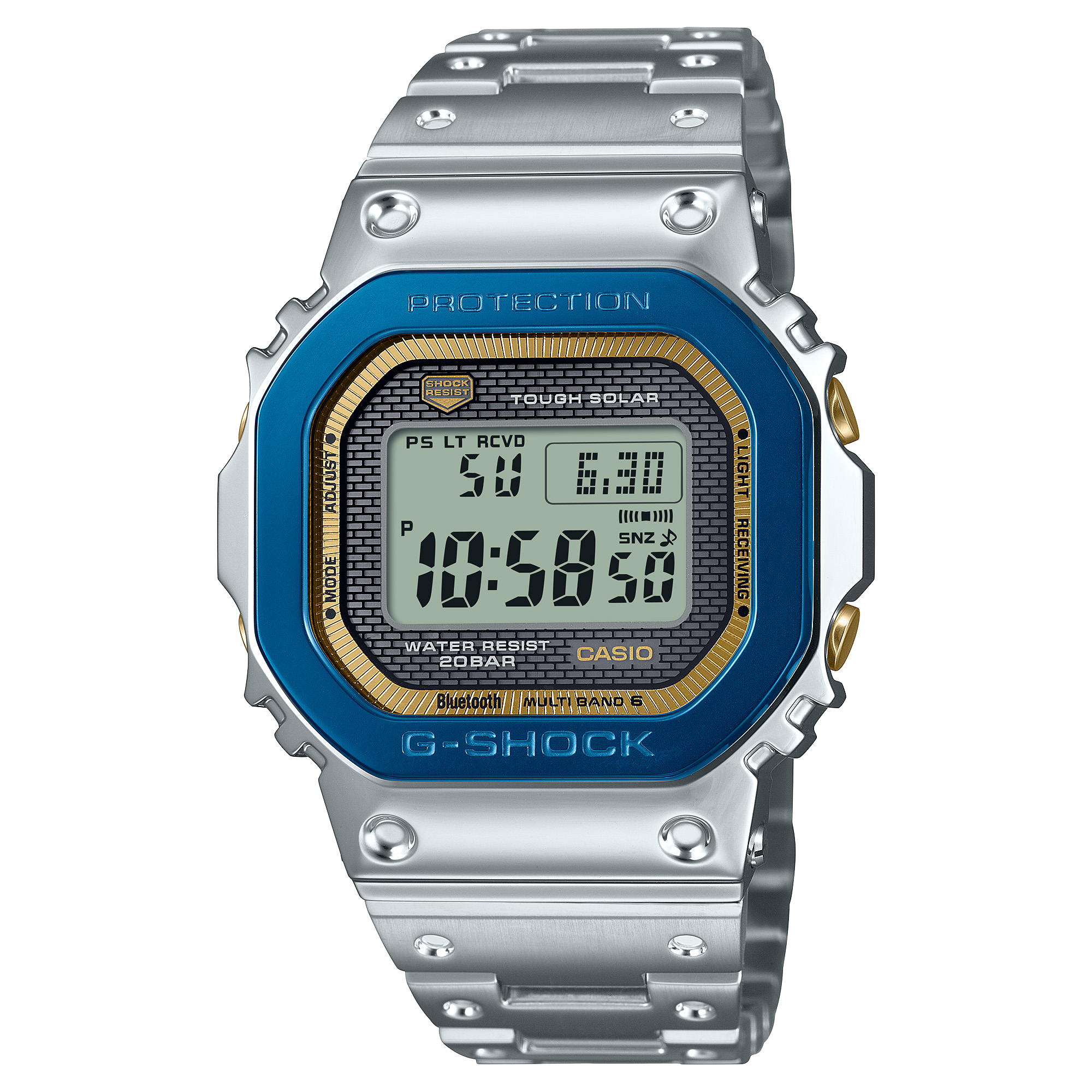 G-Shock 50th Anniversary Sky and Sea Full Metal Stainless Steel Watch GMWB5000SS-2D