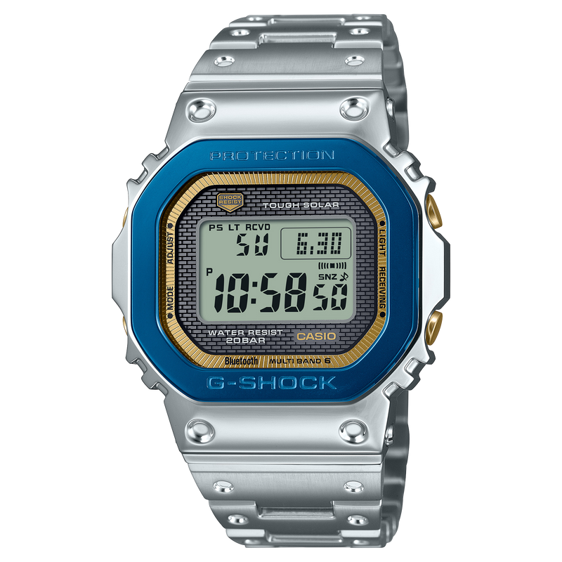 G-Shock 50 周年天空与海洋全金属不锈钢手表 GMWB5000SS-2D