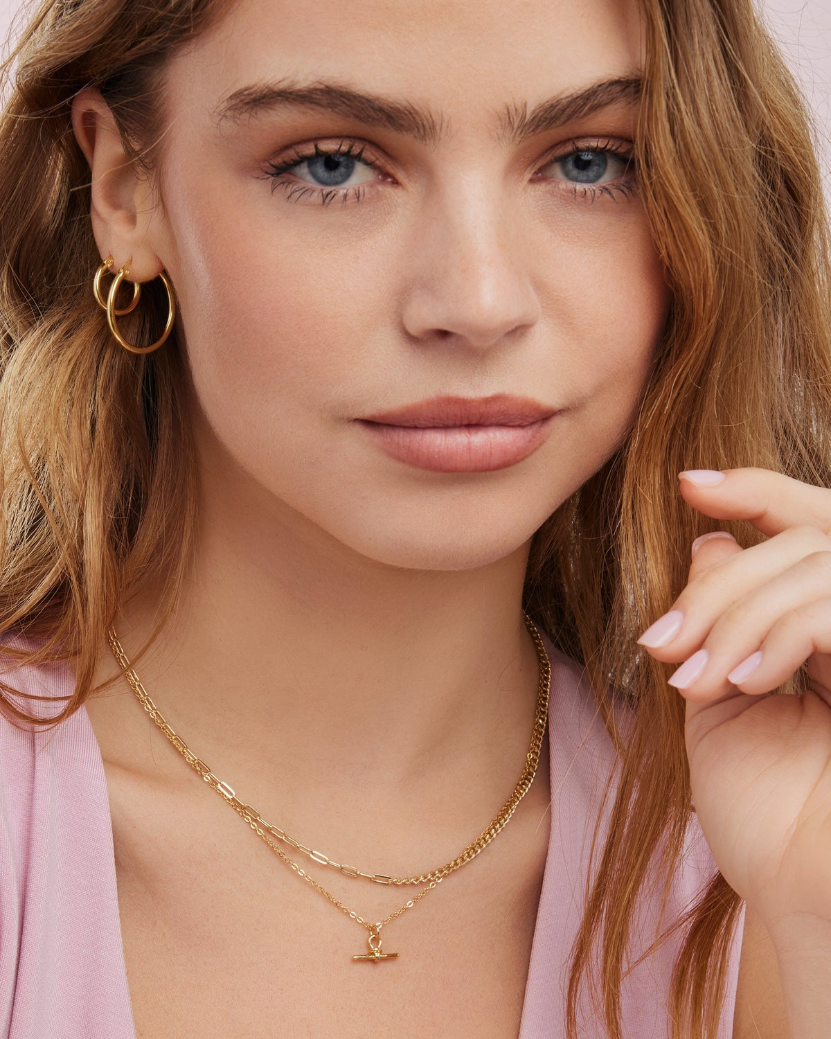 Gold Vermeil Icon 14k Gold Vermeil Alternate Chain Necklace GVN0013Y GVN0013Y view 2