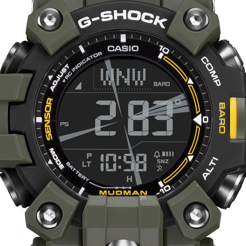 G-Shock Master of G-Land Mudman Green Resin Band Watch GW9500-3D