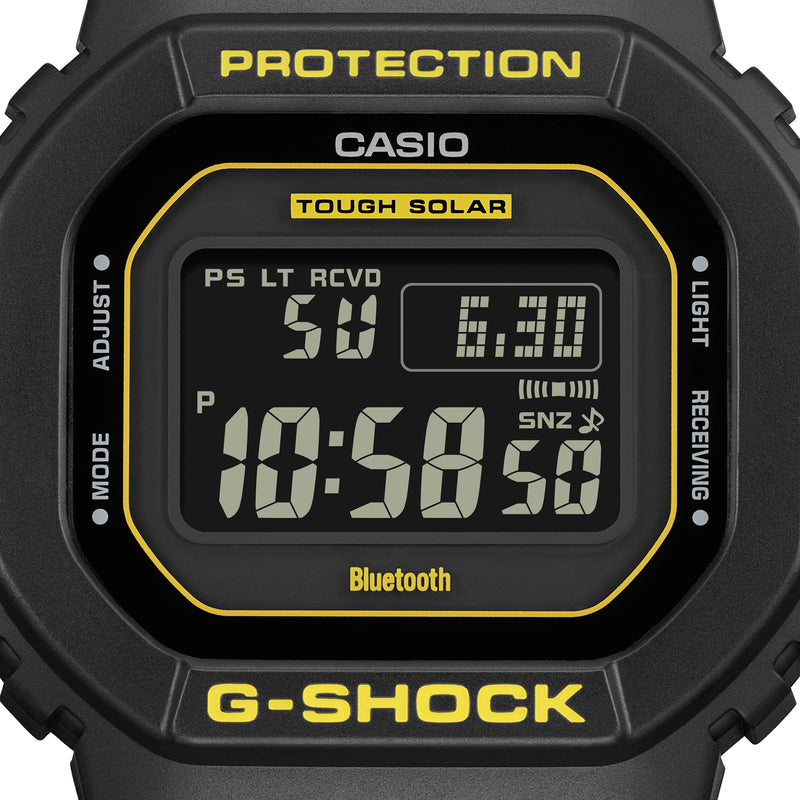 G-Shock Digital Caution Black Resin Band Watch GWB5600CY-1D