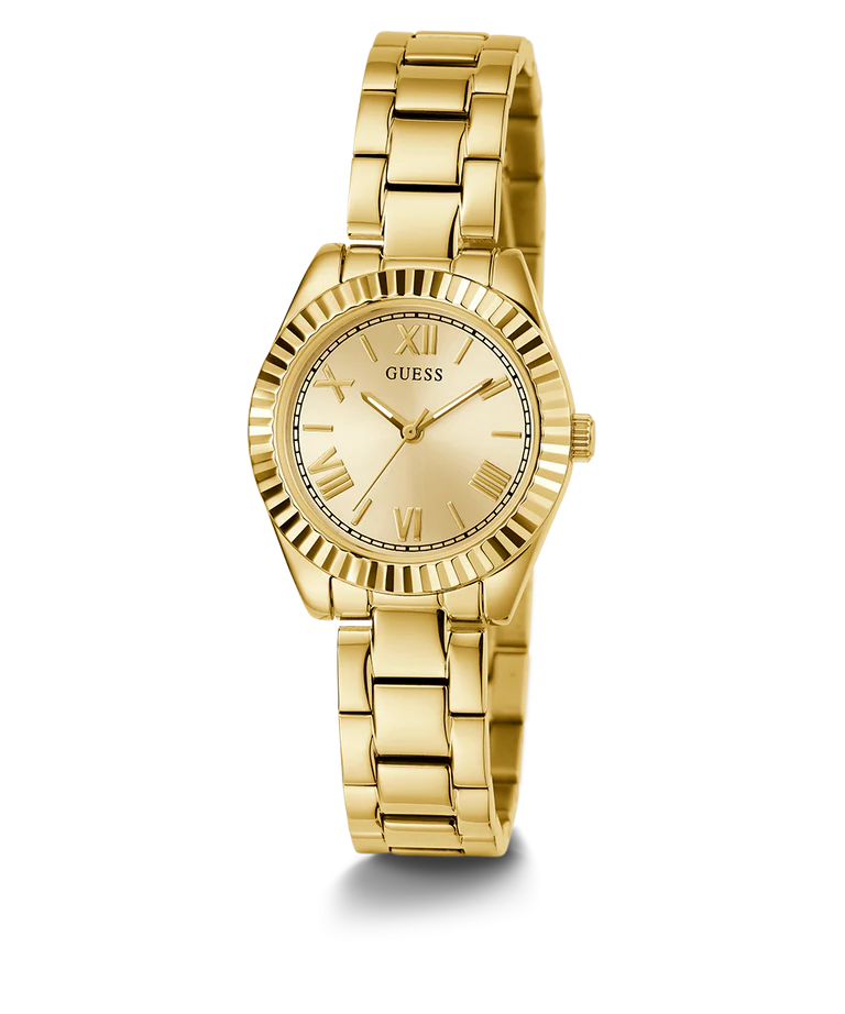 Guess Mini Luna Gold Dial and Band Stainless Steel Watch GW0687L2