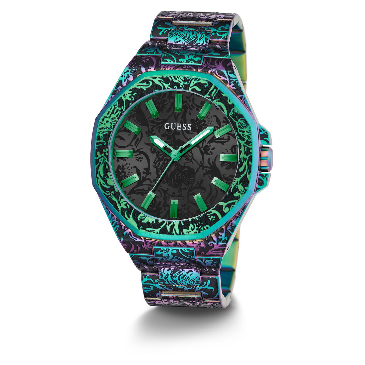 Guess Roar Multicolour Dial Stainless Steel Watch GW0700G3