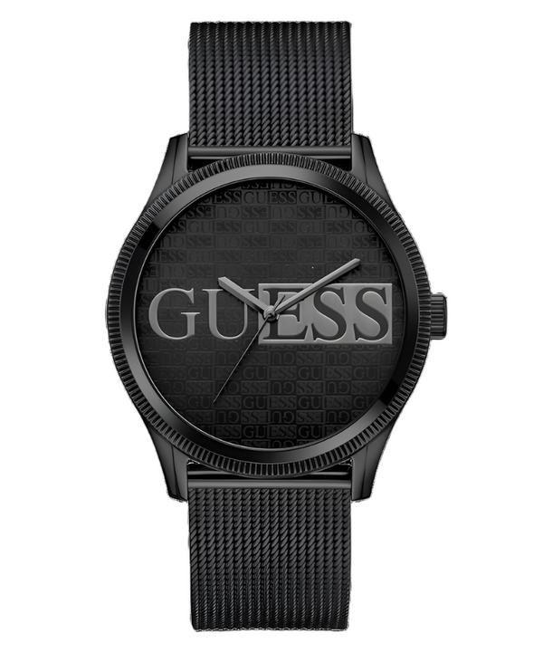 Guess Reputation Black Dial Black Tone Analog Watch GW0710G3