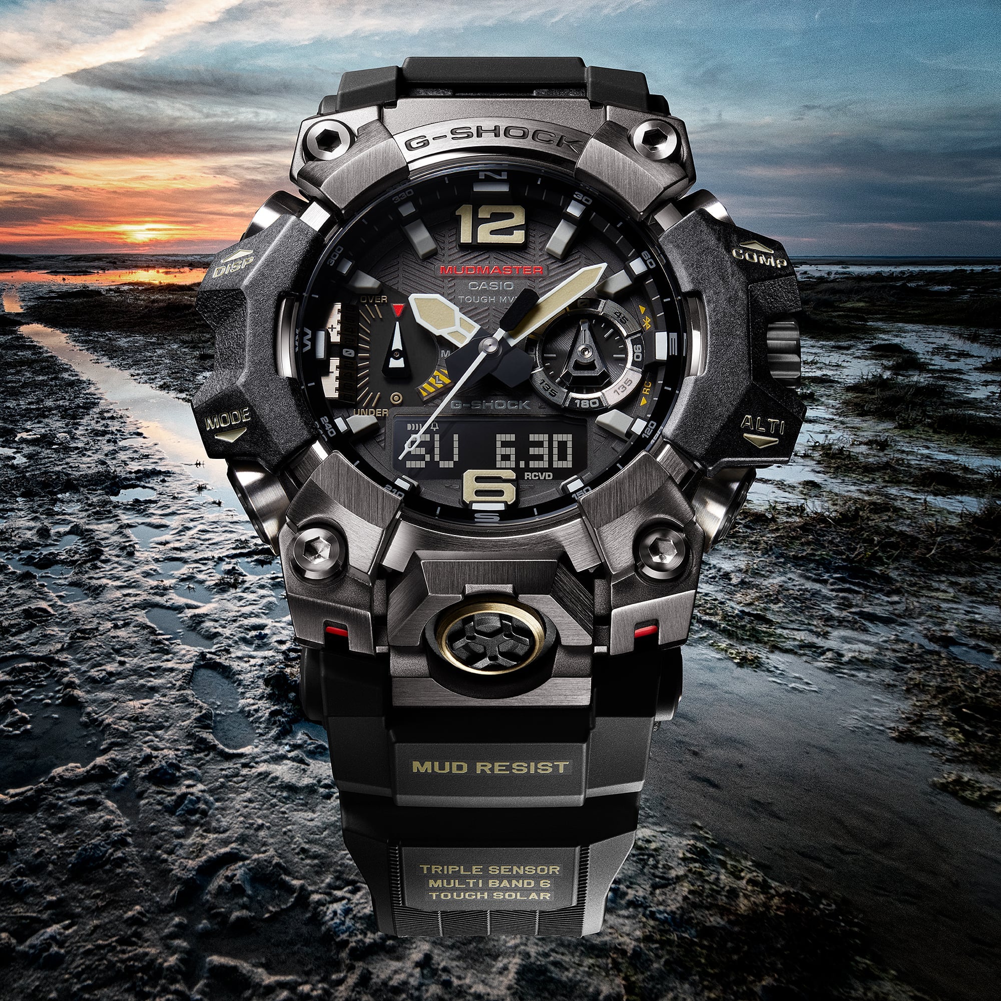 G-Shock Master of G-Land Mudmaster Black Dial Resin Band Watch GWGB1000-1A
