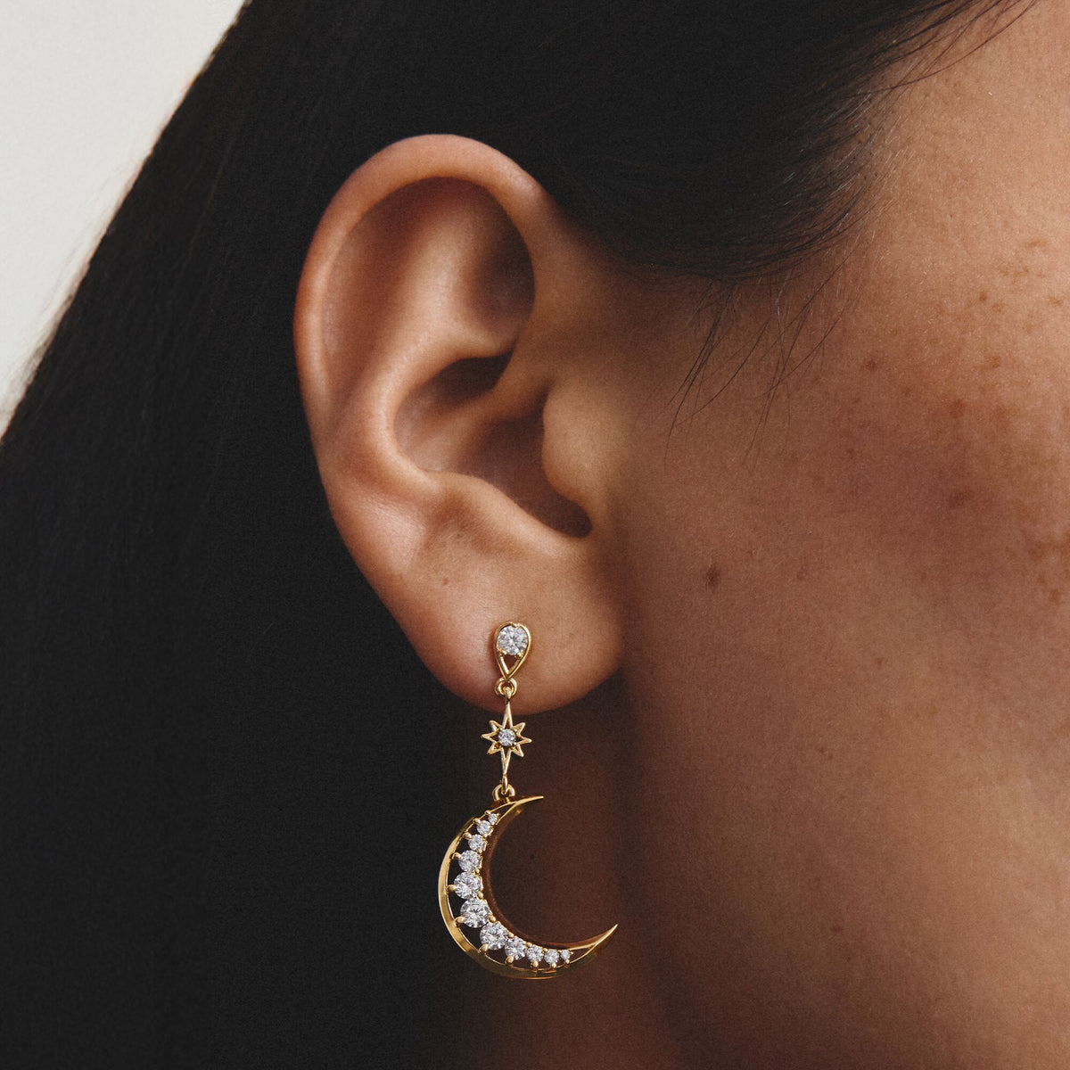Thomas Sabo Earrings moon and star with zirconia TH2379MY TH2379MY view 3