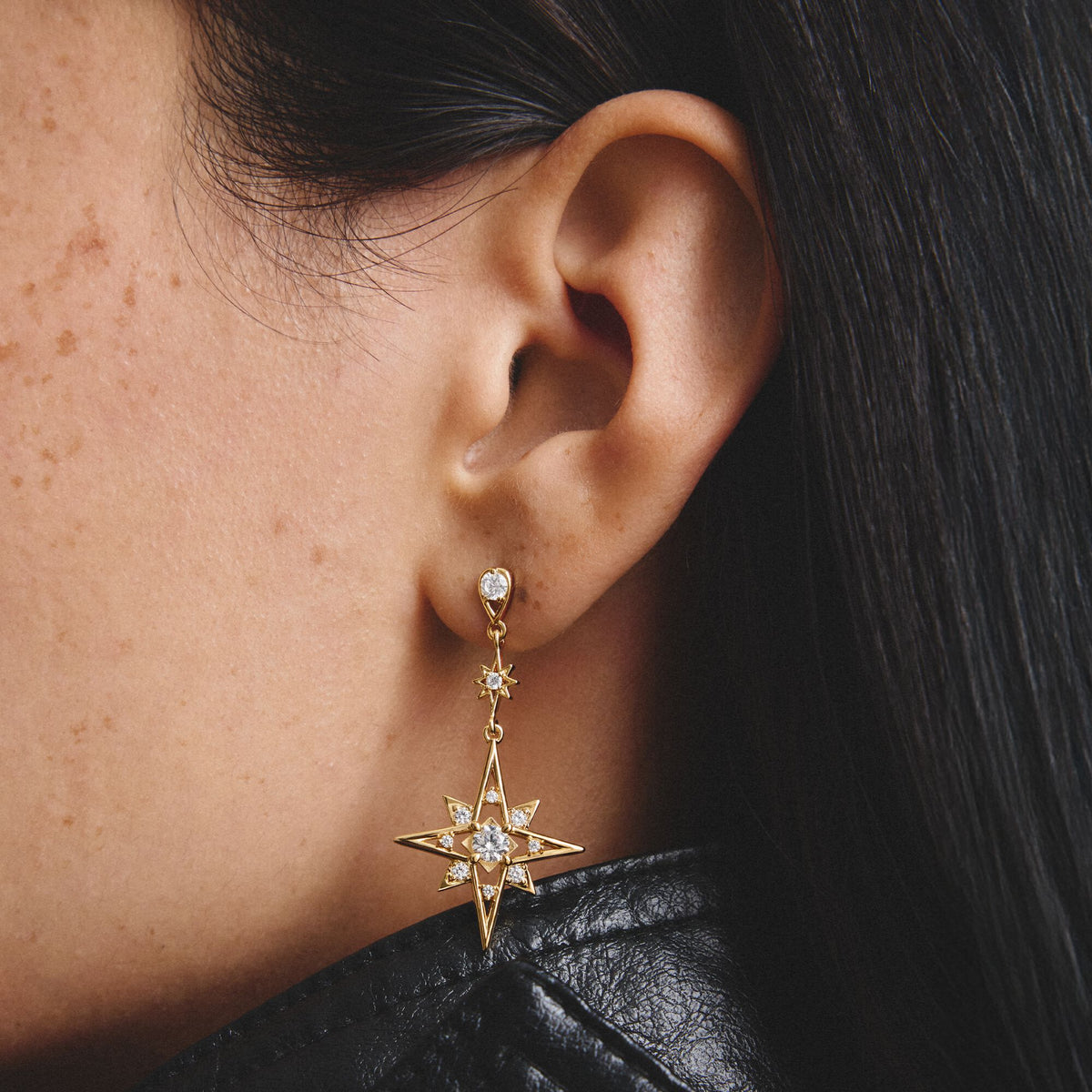 Thomas Sabo Earrings moon and star with zirconia TH2379MY TH2379MY view 2