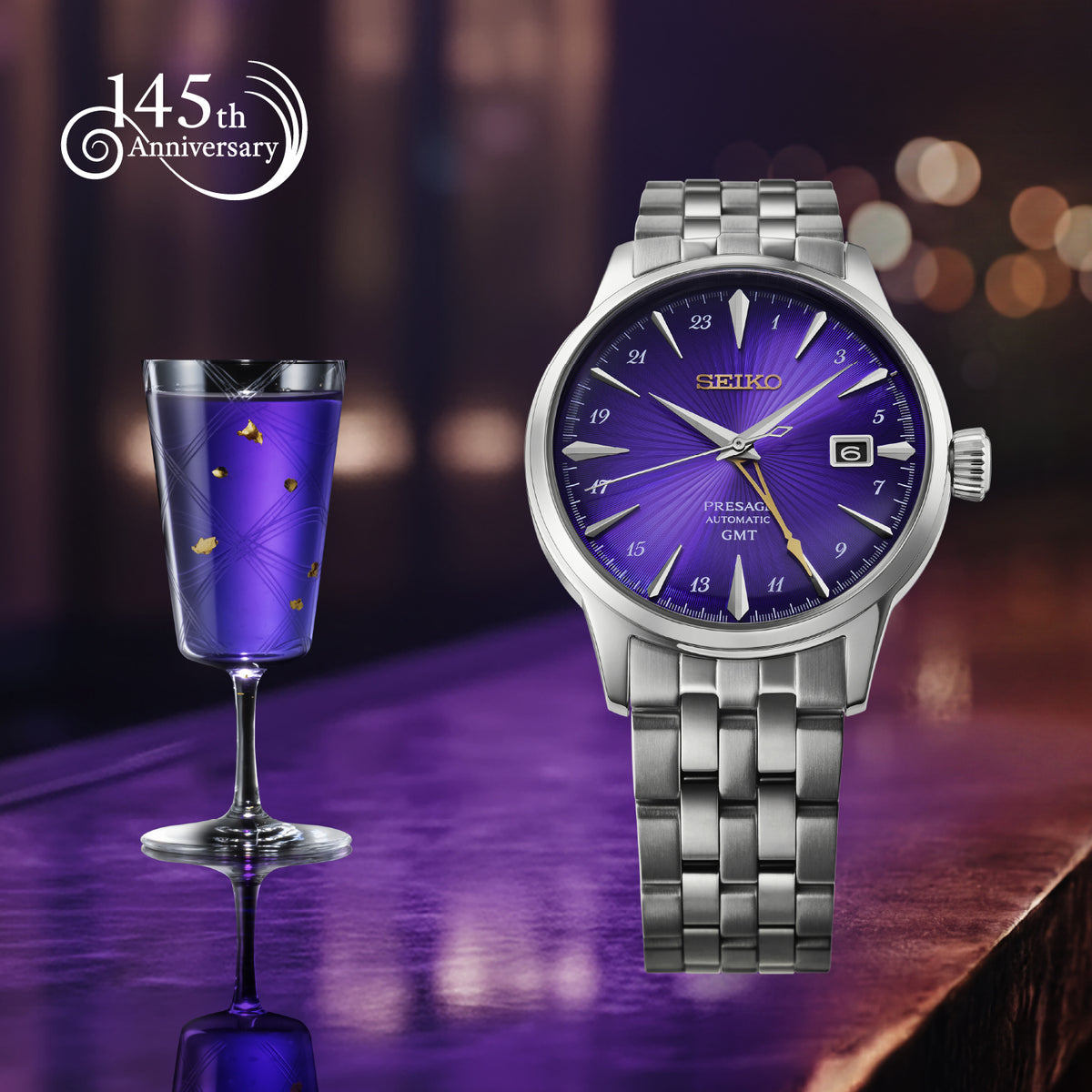 Seiko Presage Cocktail Time Edo Murasaki 145th Anniversary HCB006J