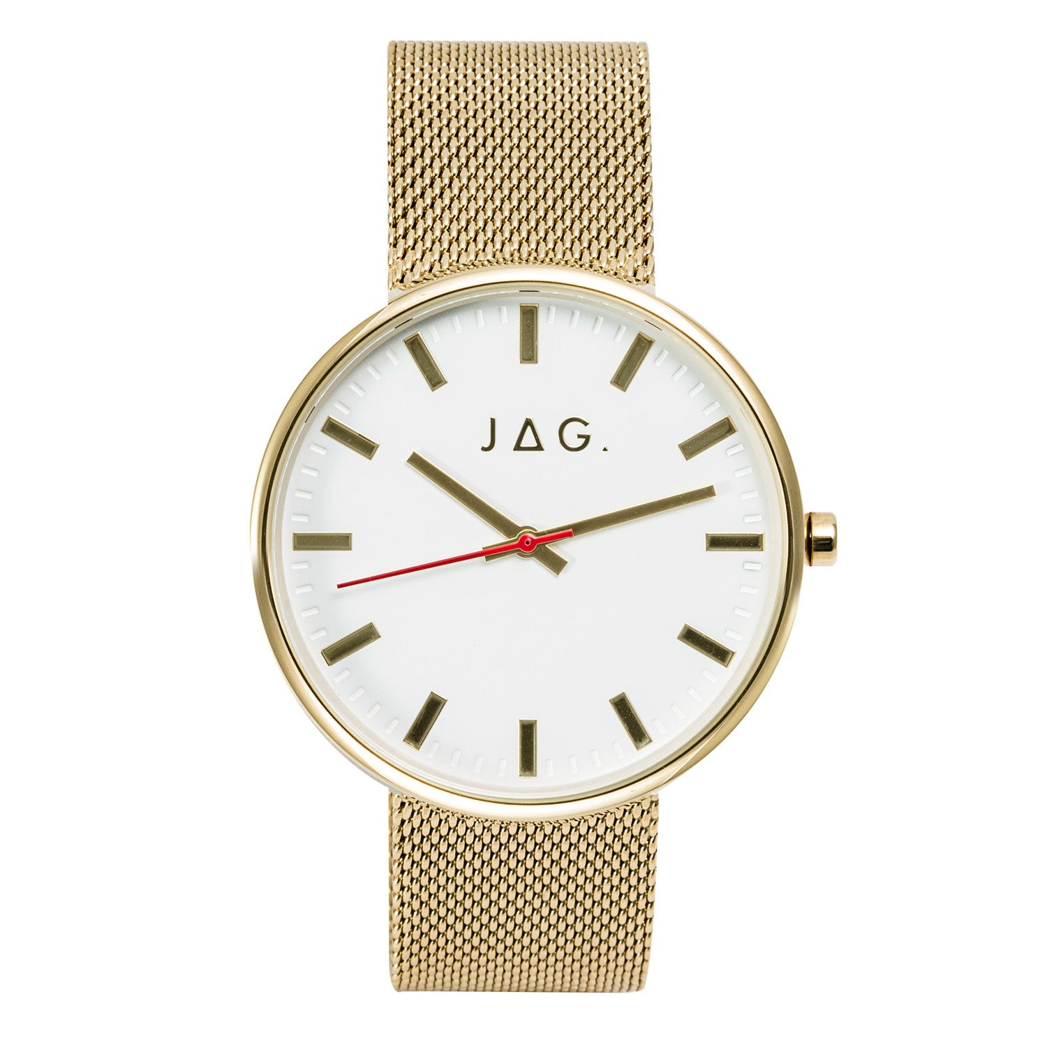 Jag Glebe Gold Stainless Steel 42mm Watch for Modern Men