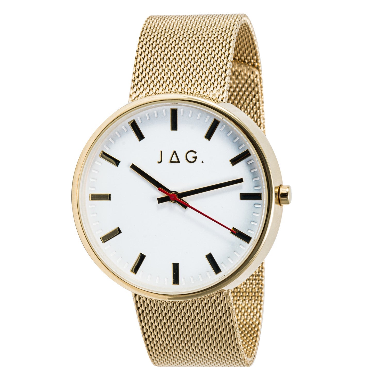 Jag Glebe Gold Stainless Steel 42mm Watch for Modern Men