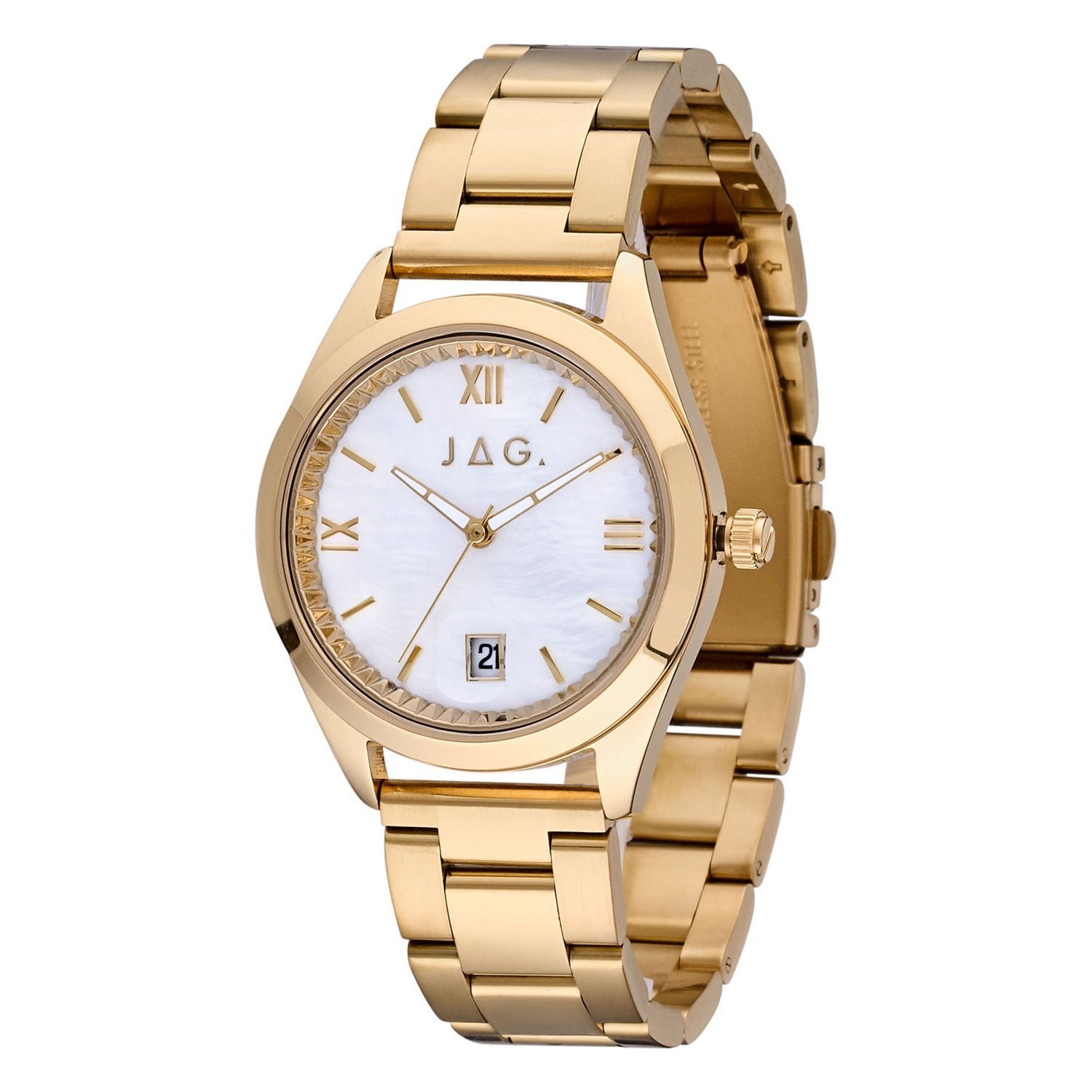 Jag Finley Gold Stainless Steel 36mm Watch for Women 2024 Release
