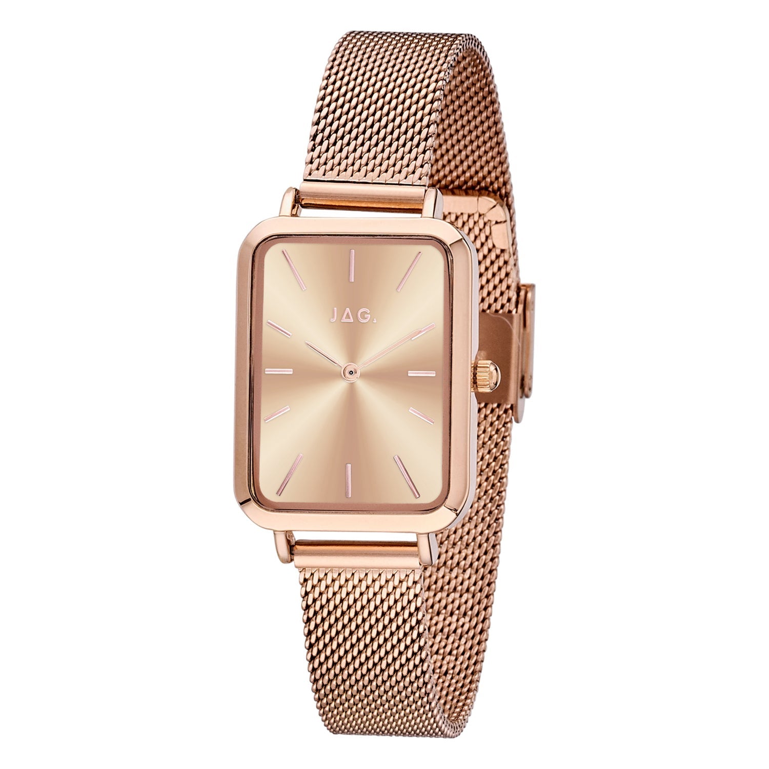 Jag Orana Rose Gold Alloy 34mm Ladies Watch Elegant Minimalist Design