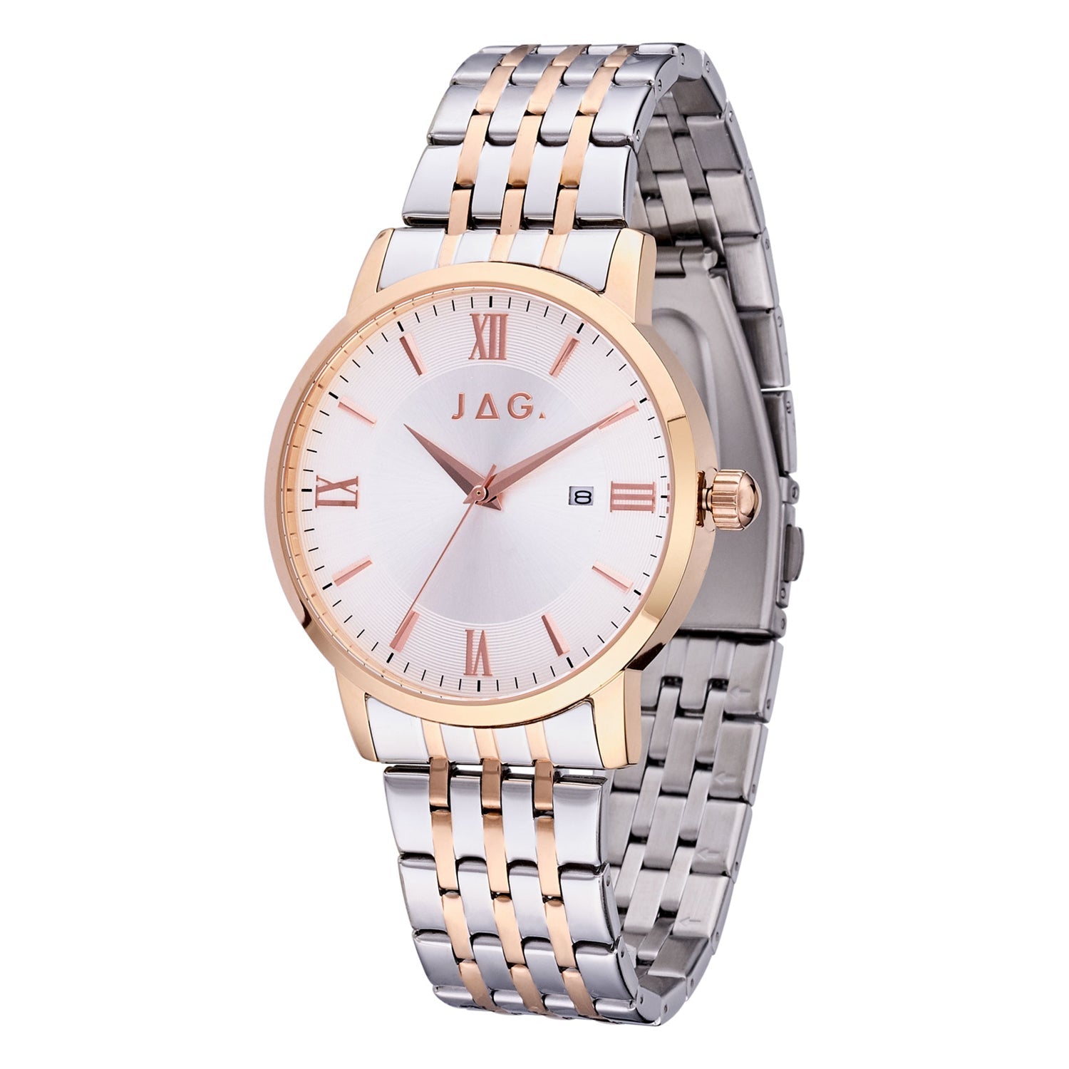 JAG Banks Two Tone Stainless Steel 42mm Watch for Men 2024
