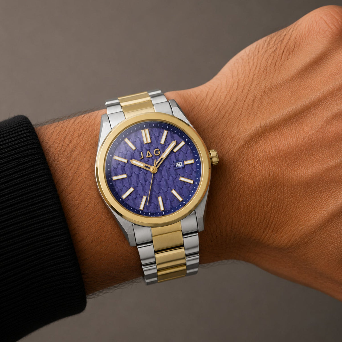 JAG Beaufort Mens Blue Dial 41.8mm Two-Tone Watch J3002A
