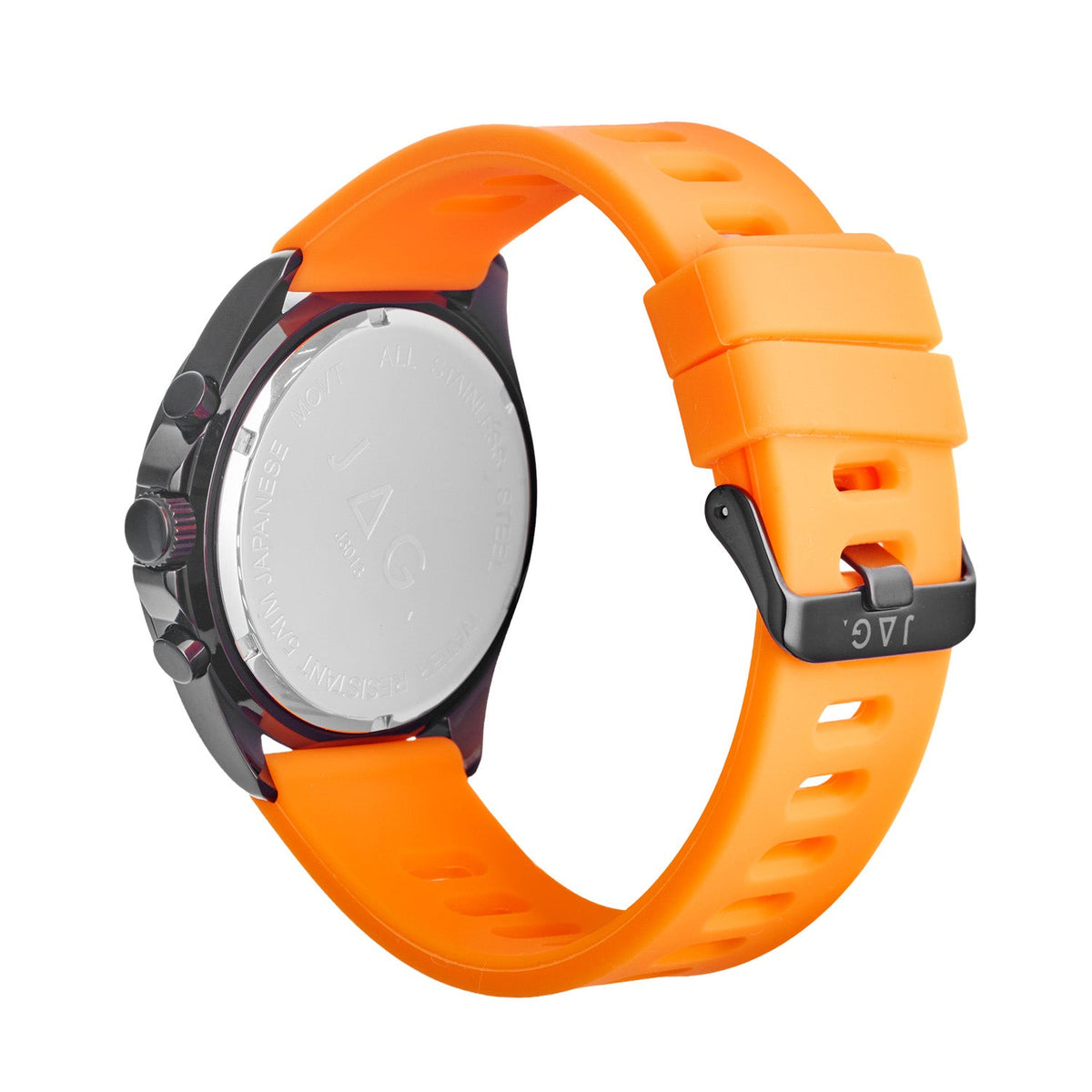 JAG Beachport Mens Black Dial 46mm Orange Watch J3013