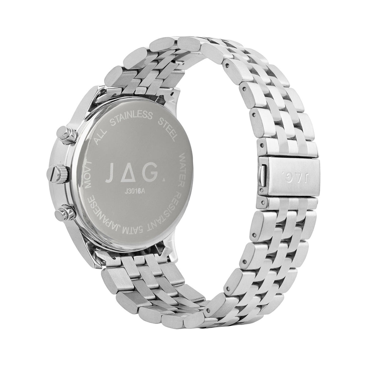 JAG Albany Mens Blue Dial 45mm Silver Watch J3016A
