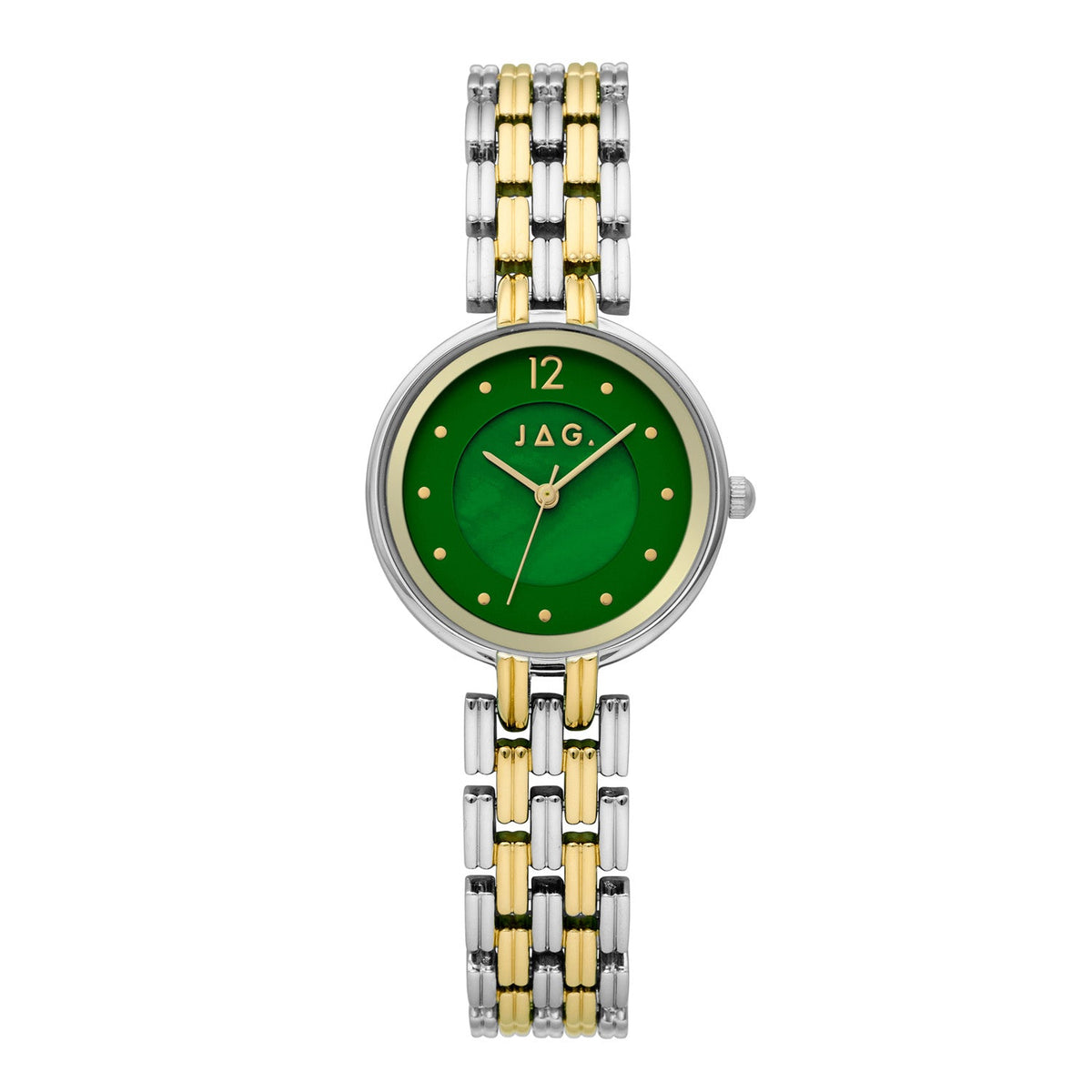 JAG Iluka Womens Green MOP Dial 30mm Two-Tone Watch J3022A