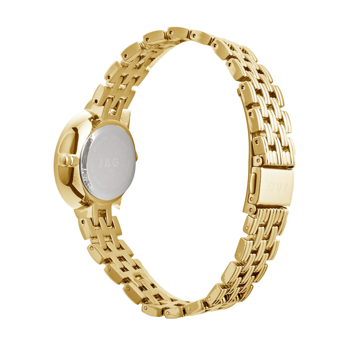 JAG Iluka Womens White MOP Dial 30mm Gold Watch J3023A