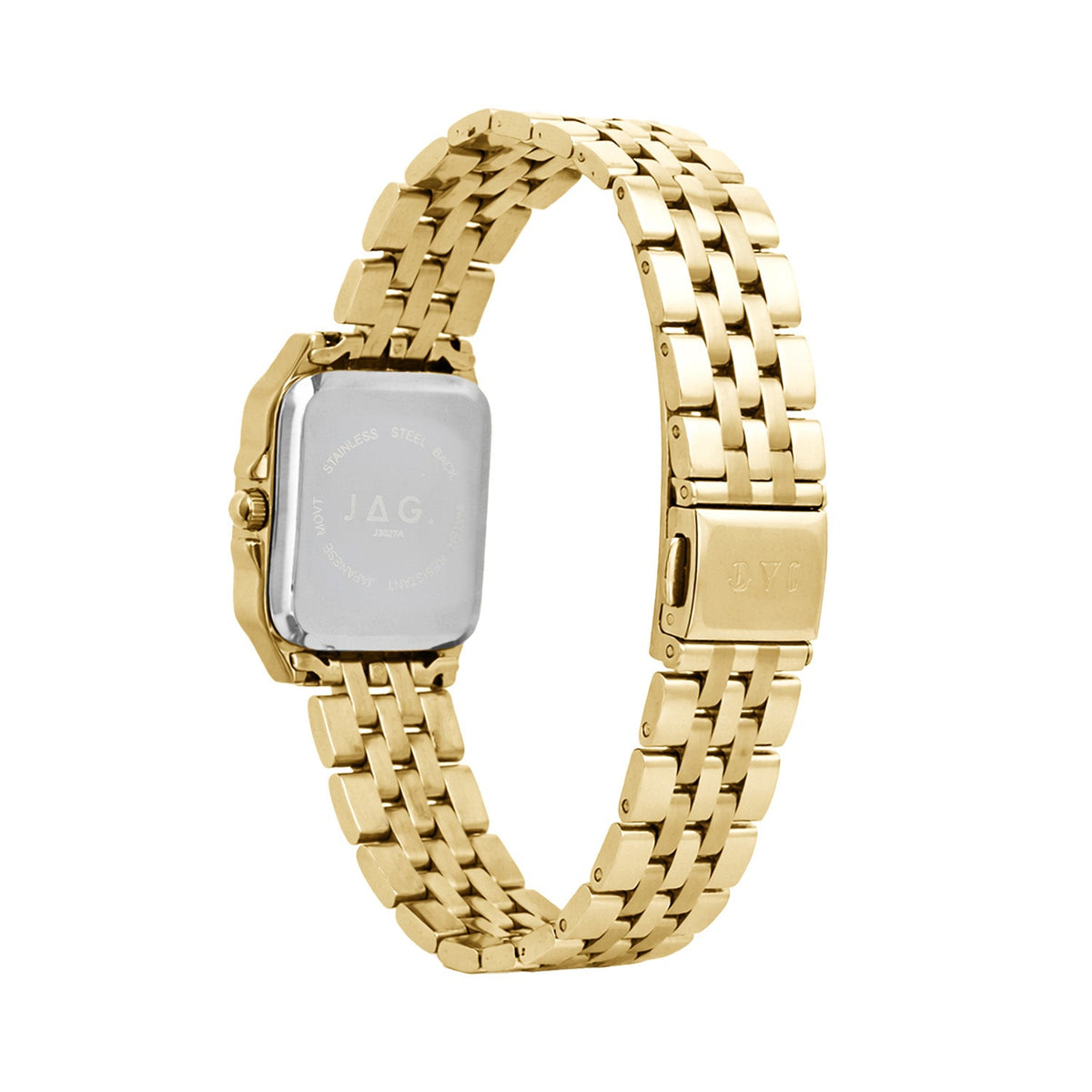 JAG Berrima Womens White MOP Dial 20.3mm Gold Watch J3027A
