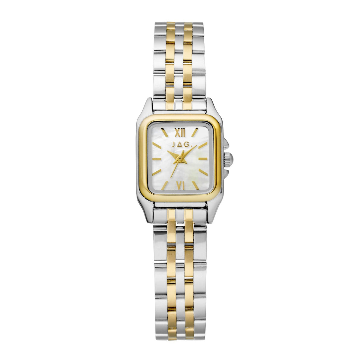 JAG Berrima Womens White MOP 20.3mm Two-Tone Watch J3028A