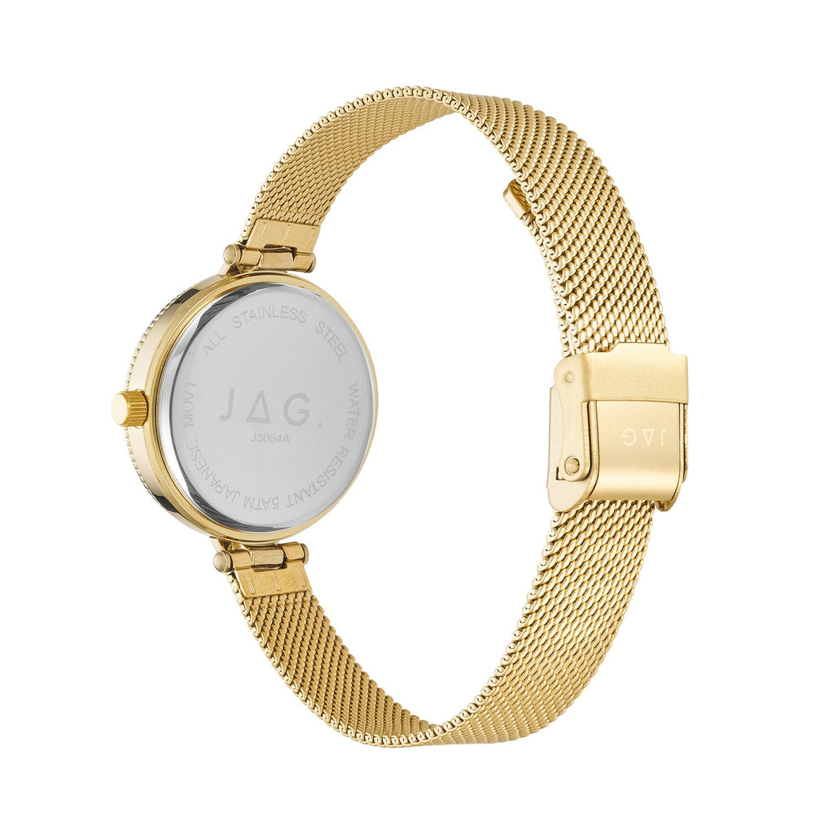 Jag Maddy Green Dial Gold Steel Womens Watch J3064A view 2