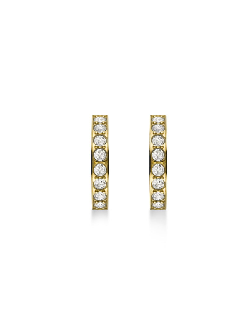 Rosefield Crystal Hoops Gold Earrings JECHG-J571