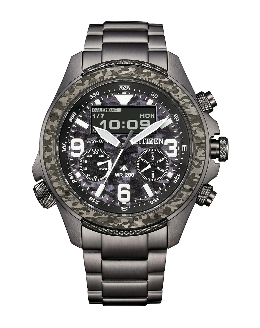 Citizen Promaster Limited Edition Eco-Drive Black Dial Stainless Steel Watch JV1008-63E