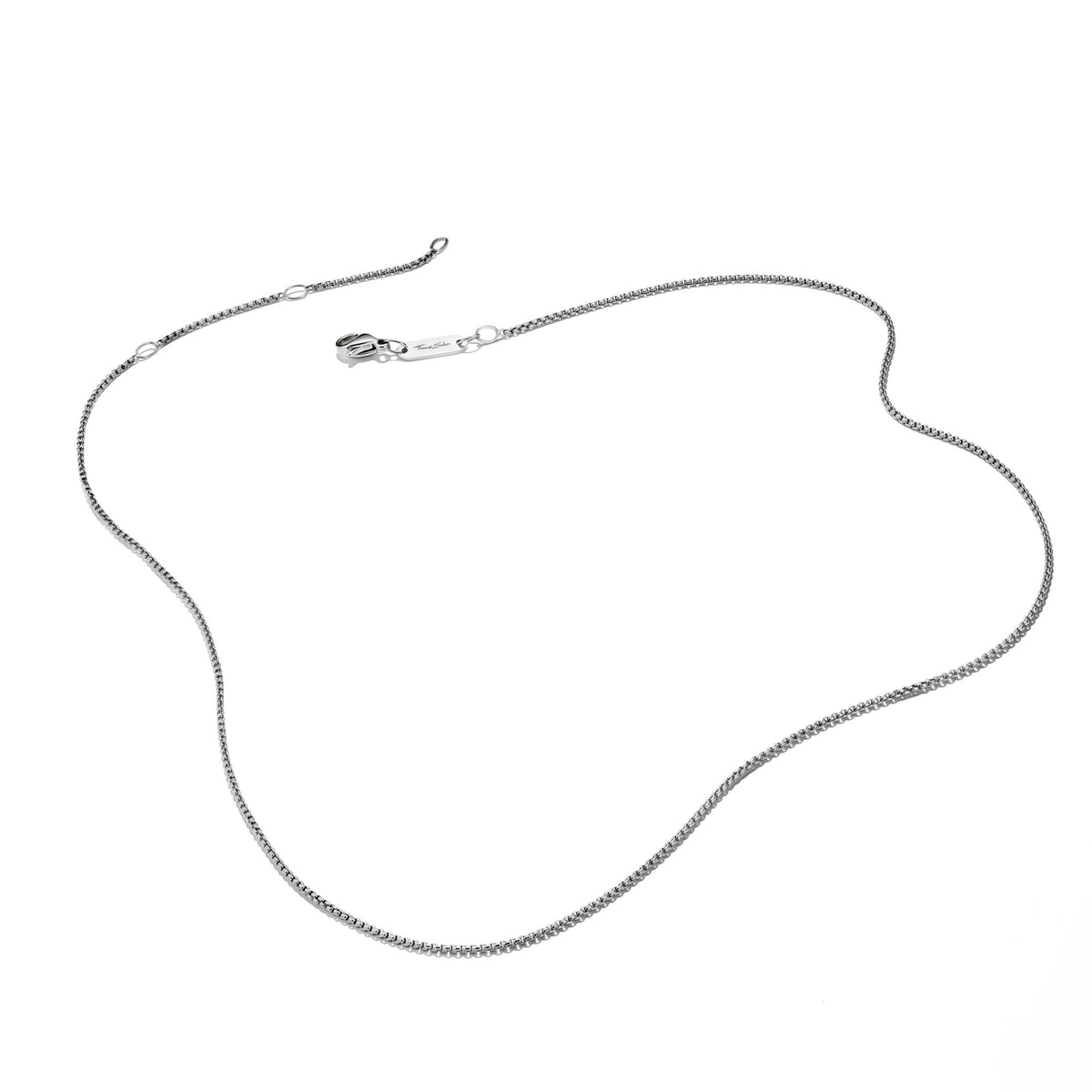 Thomas Sabo Stainless Steel Box Chain Necklace 1mm TKE1106SX42 view 2