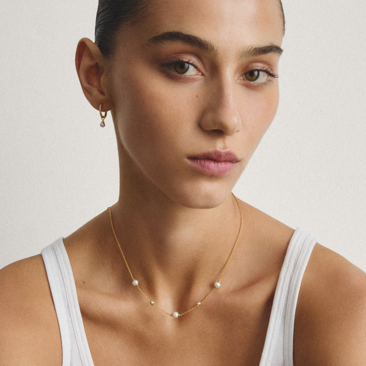 Thomas Sabo Chain with pearls and zirconia