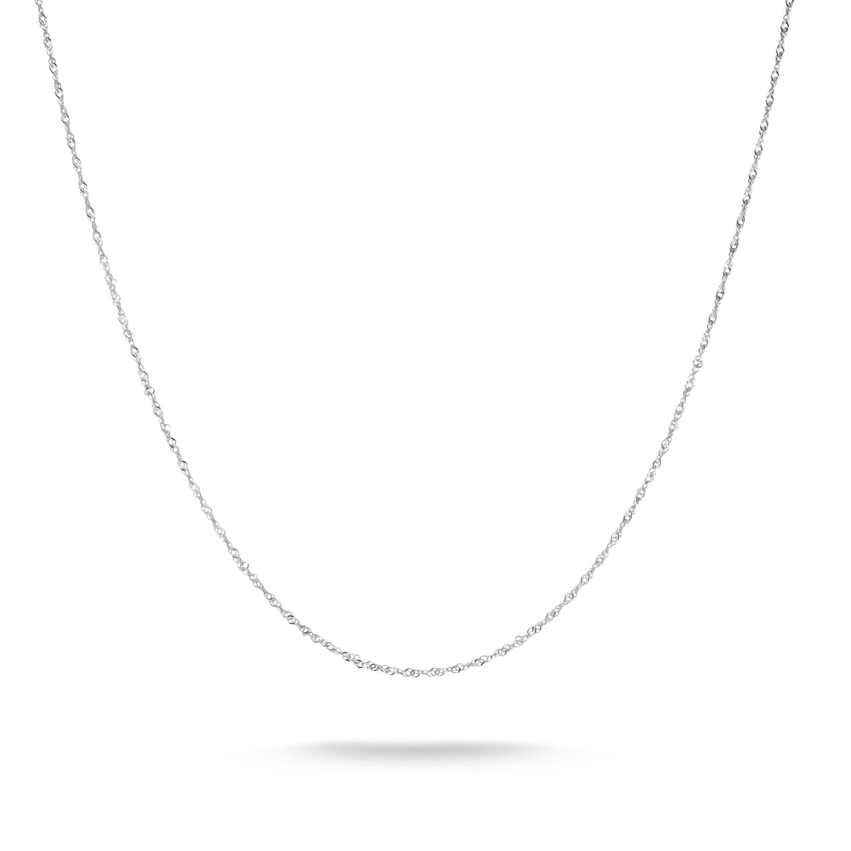 Thomas Sabo Silver-Plated Singapore Chain Necklace 1.7mm TKE2284M45 TKE2284M45 front packshot