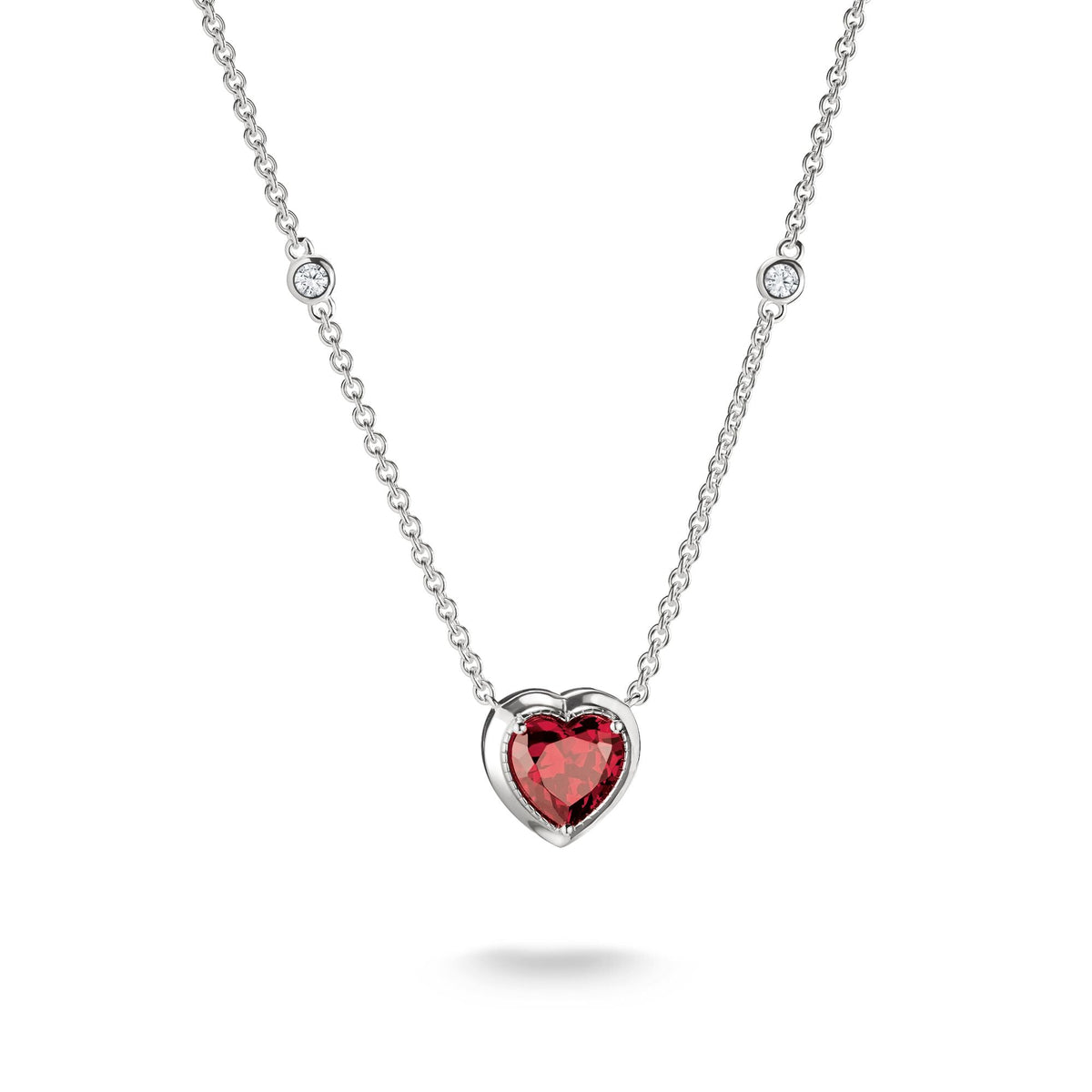 Thomas Sabo Necklace with Red Heart Pendant Silver