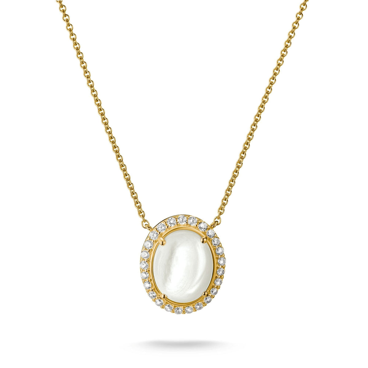 Thomas Sabo Chain mother-of-pearl with zirconia