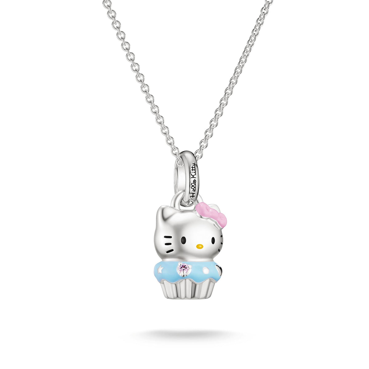 Thomas Sabo Hello Kitty Muffin Necklace, Silver-Plated TKE2416M TKE2416M front packshot