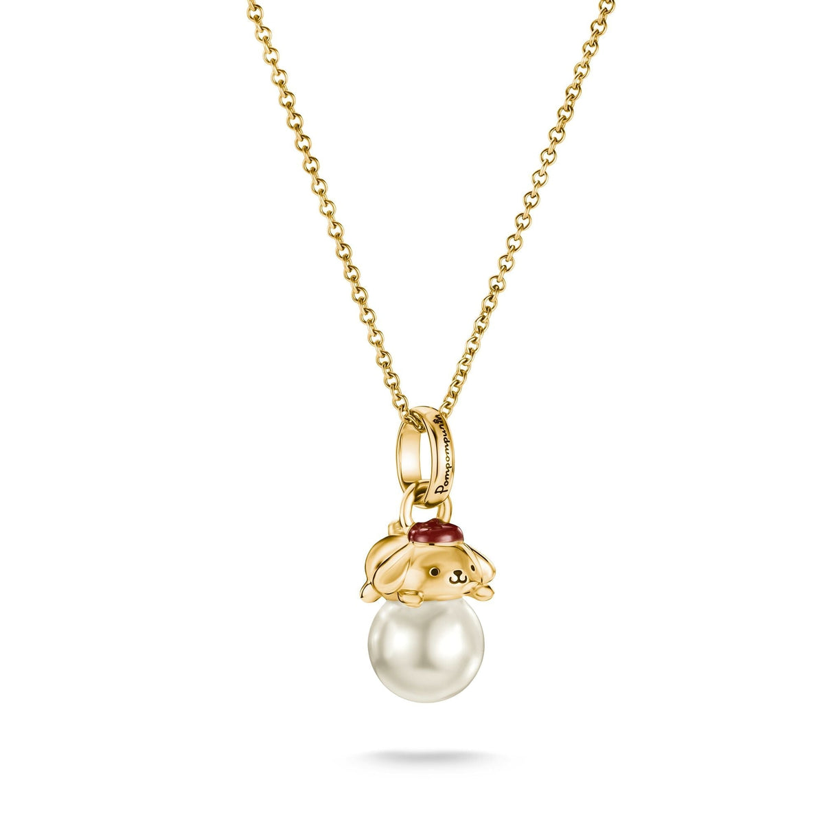 Thomas Sabo Hello Kitty Pompompurin Necklace with Pearl, Gold-Plated TKE2417MY TKE2417MY front packshot