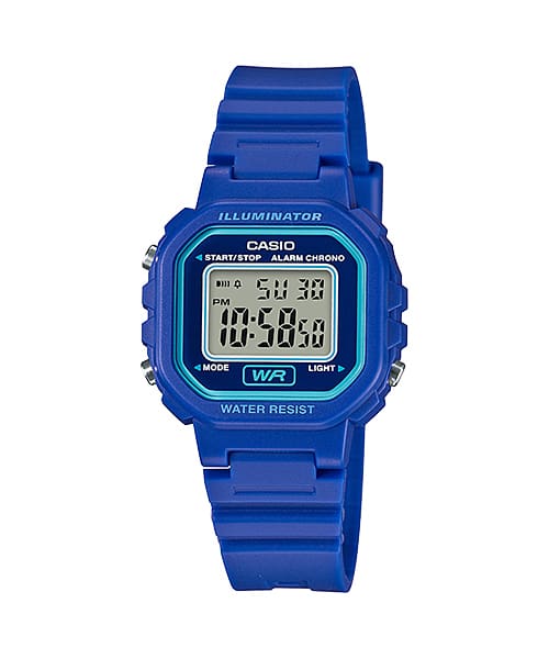 Casio Standard Digital Blue Resin Band Watch LA20WH-2A