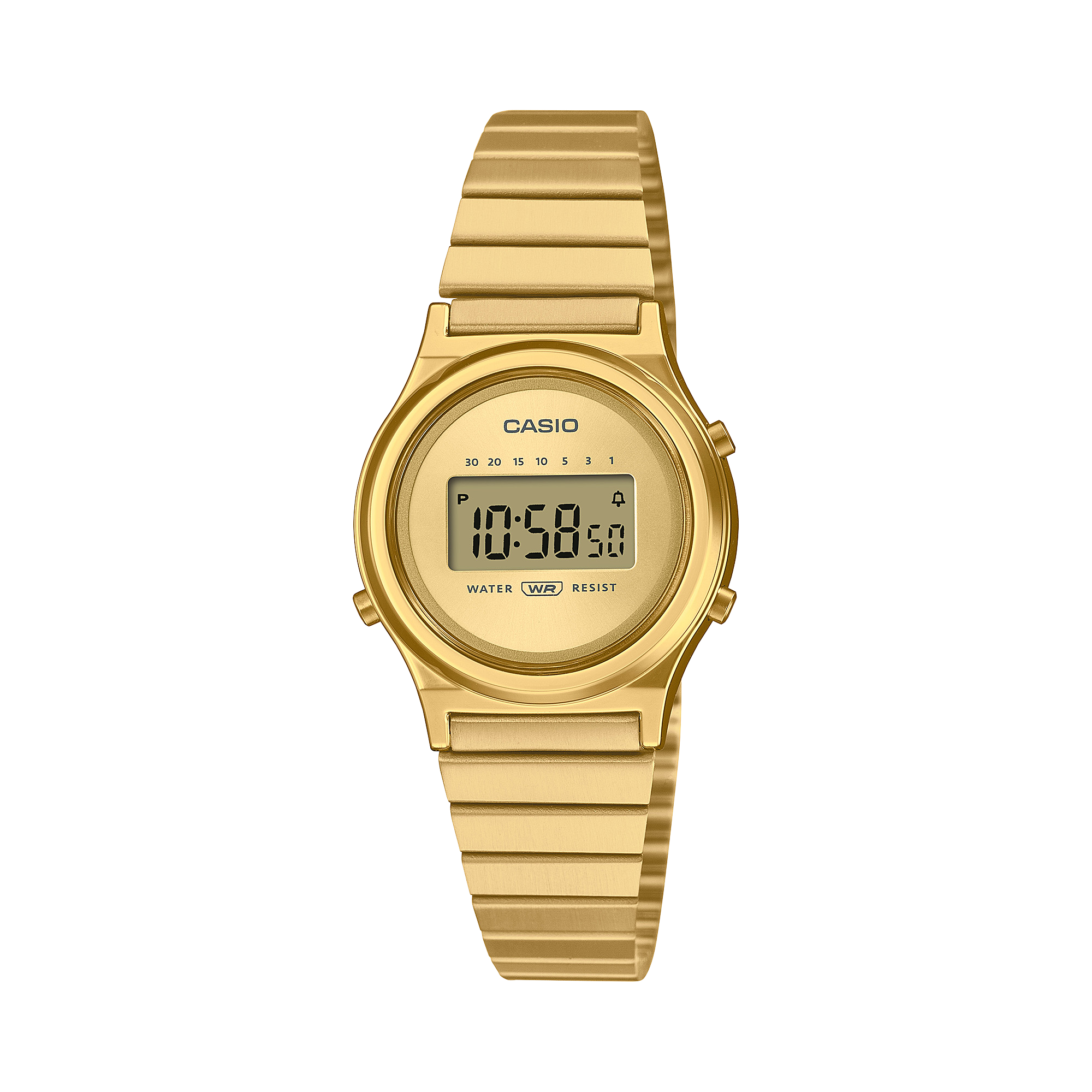 Casio Vintage Gold Stainless Steel Gold Dial Watch LA700WEG-9A