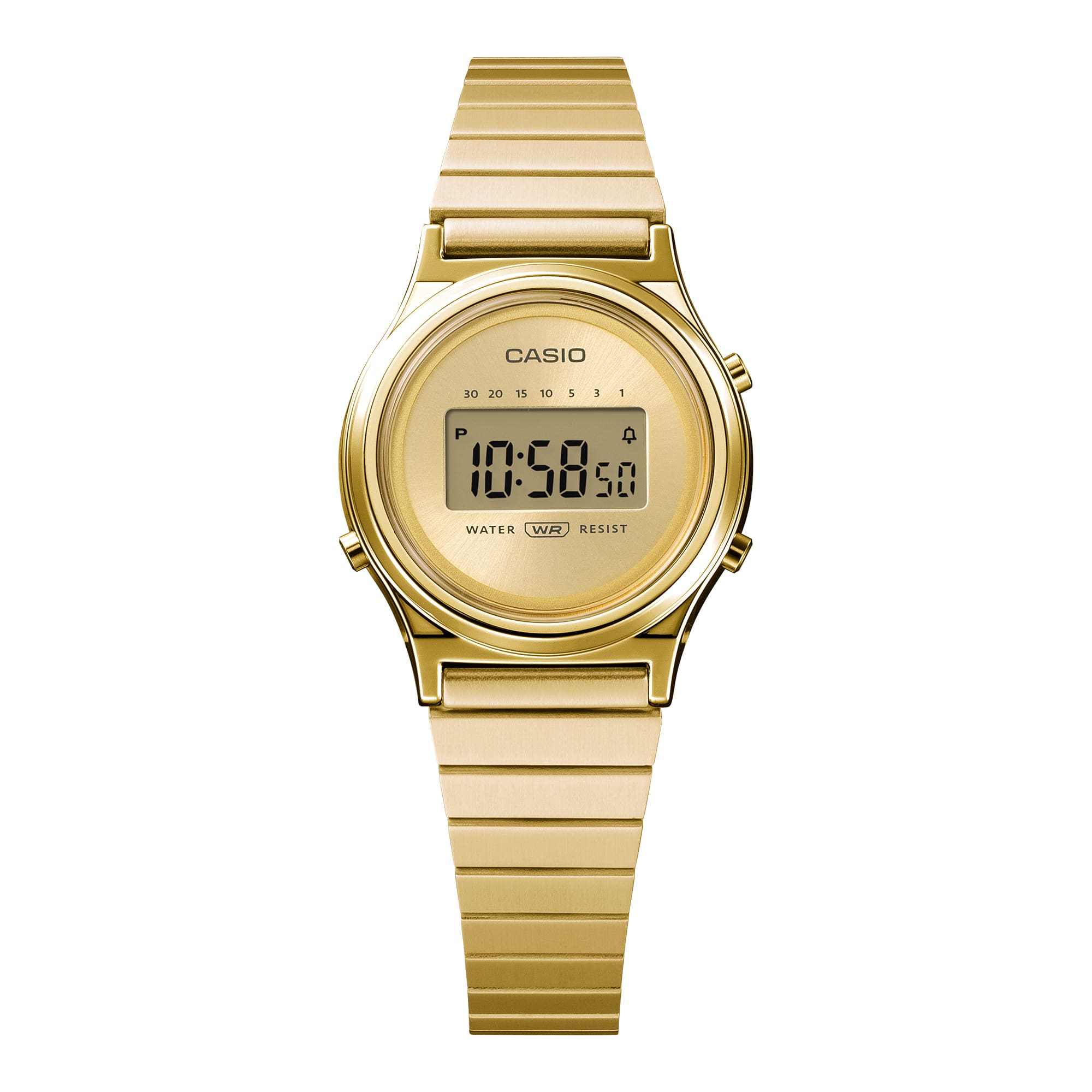 Casio Vintage Gold Stainless Steel Gold Dial Watch LA700WEG-9A