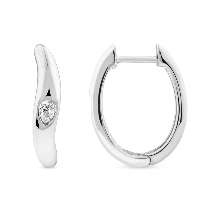 0.12ct Lab Grown Diamond Earrings in 9K White Gold
