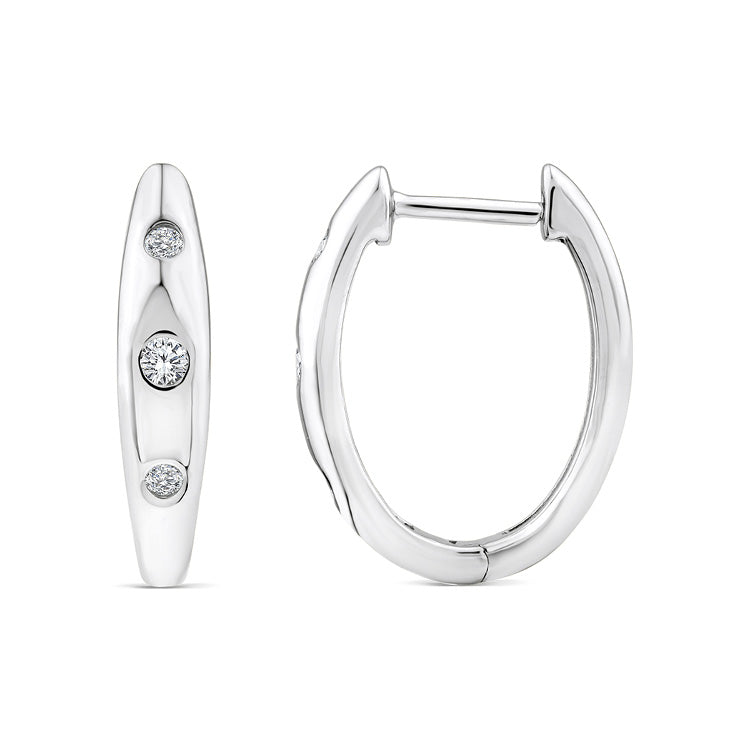 0.10ct Lab Grown Diamond Earrings in 9K White Gold