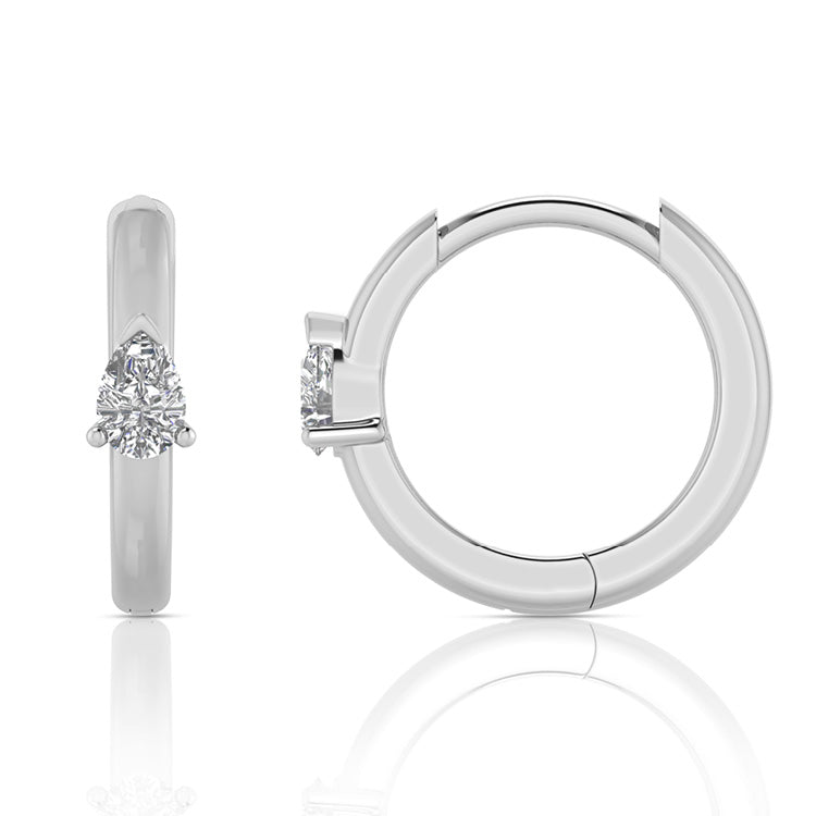 0.12ct Lab Grown Diamond Earrings in 9K White Gold